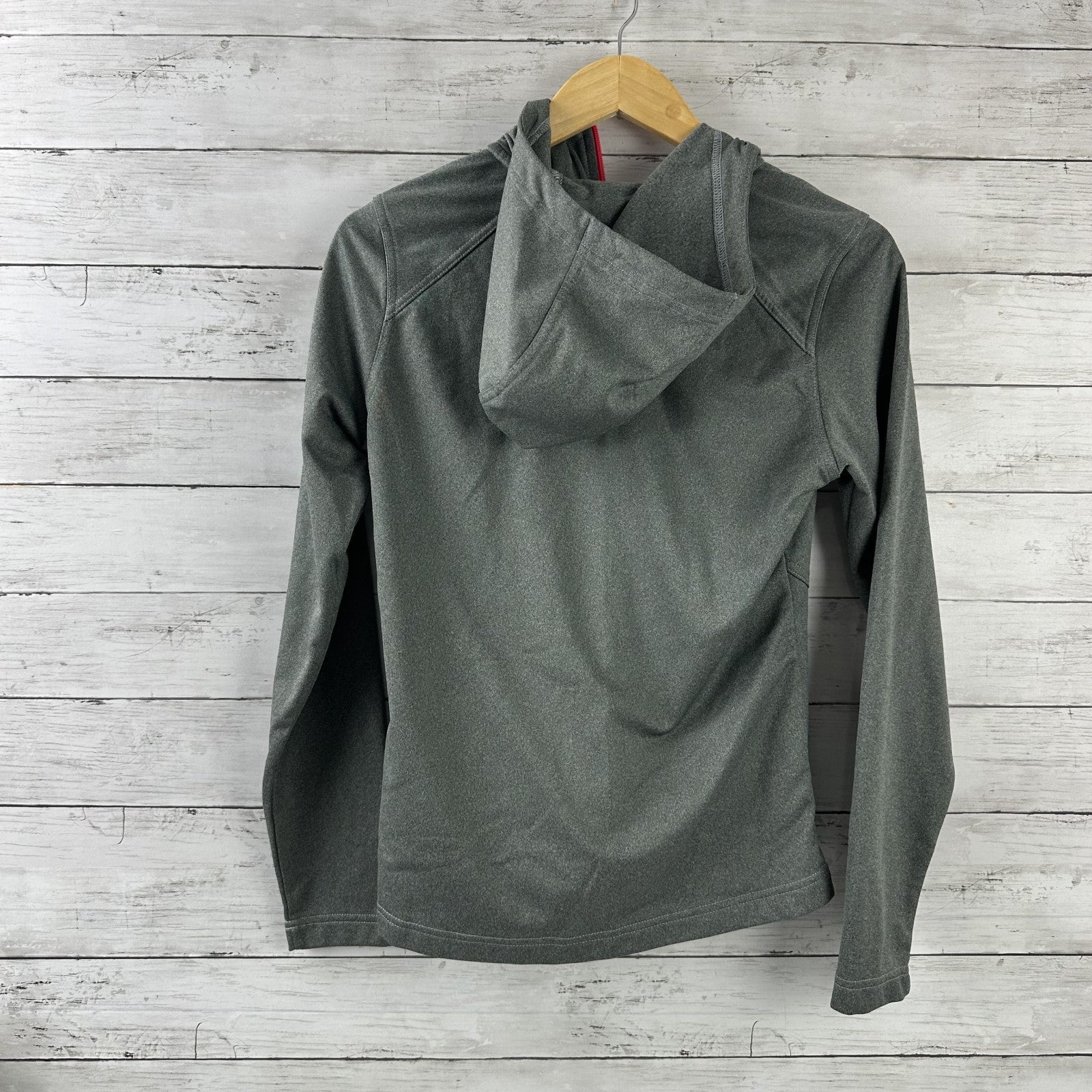 The North Face Gray Full Zip Hoodie Sweatshirt Womens Small Outdoor Lightweight