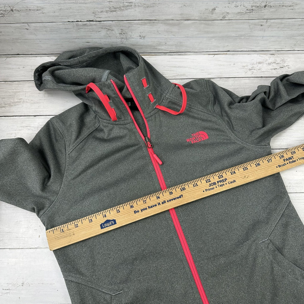 The North Face Gray Full Zip Hoodie Sweatshirt Womens Small Outdoor Lightweight