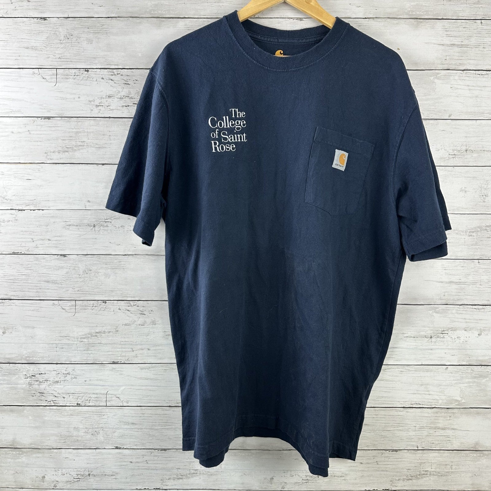 Lot of 9 Carhartt Shirt XL Short Sleeve Pocket Tees Henley Polo Logo Blue gray