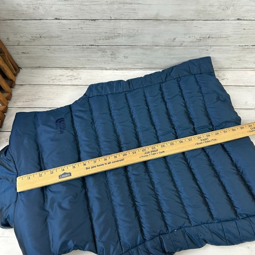 The North Face Women’s Large Down 550 Fill Vest Blue Full Zip Outdoor