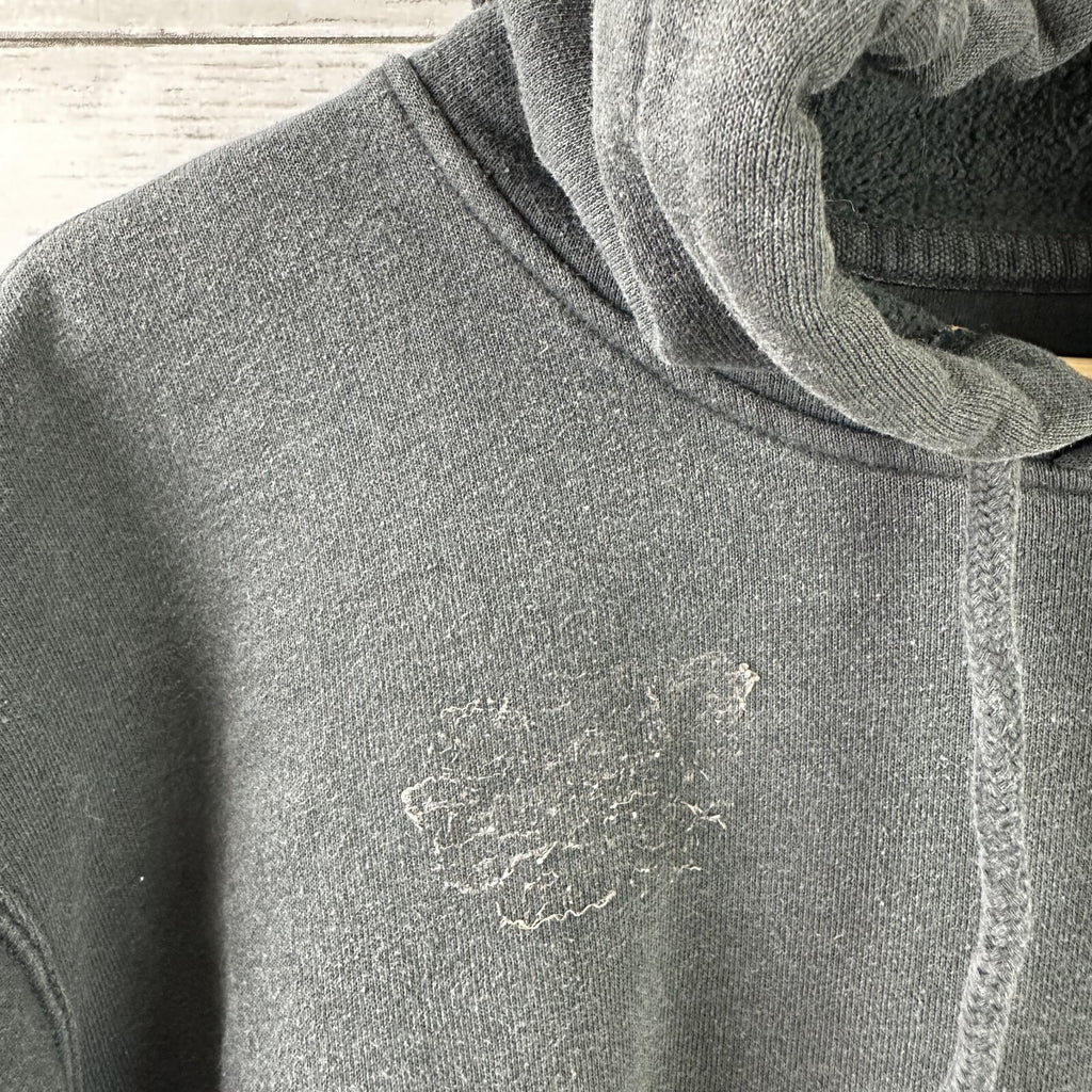 Carhartt Hoodie Sweatshirt Mens XL Tall Black K121 BLK faded