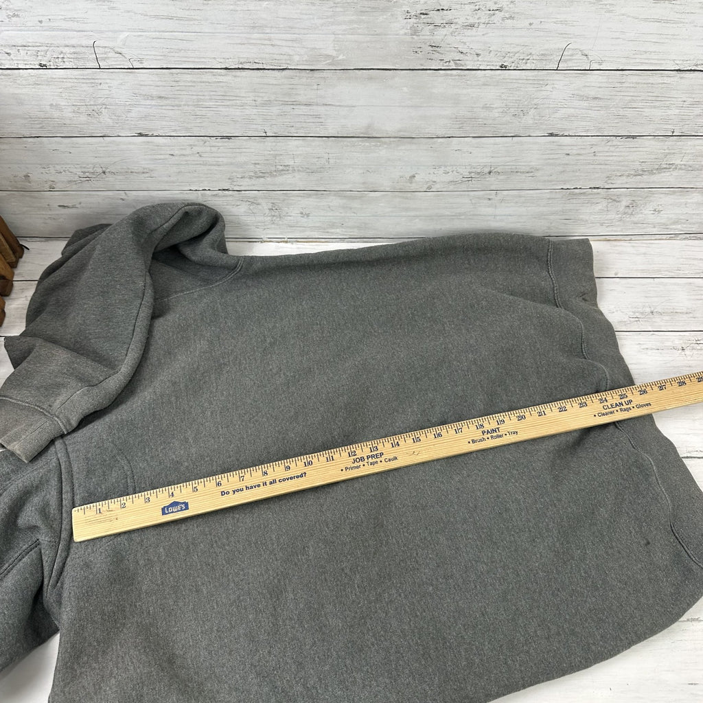 Carhartt Gray K288 Men's Size Medium Hoodie green sleeve Logo