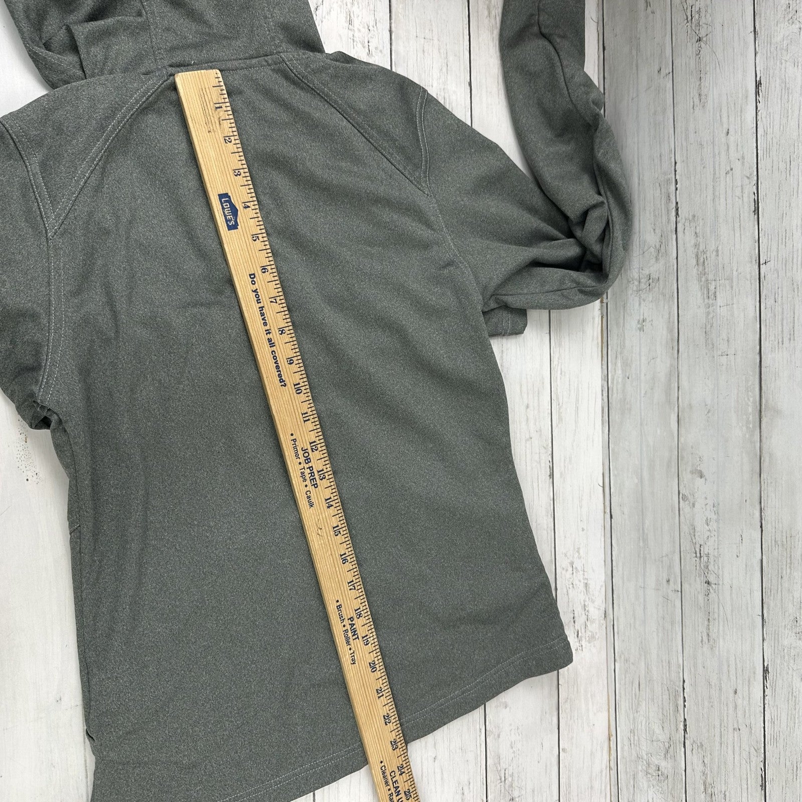 The North Face Gray Full Zip Hoodie Sweatshirt Womens Small Outdoor Lightweight
