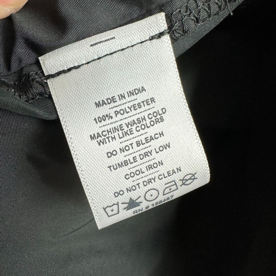 Bearded Goat Mens Small Jacket Dark Gray Pockets Zip Hooded Windbreaker Packable &nbsp;