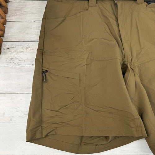 Cabela's Belted Shorts Men 40 Green Stretch Hiking (39x10) Outdoor Camping