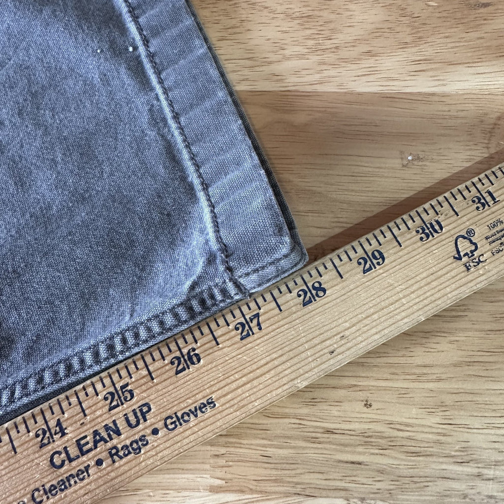 Carhartt Gray Relaxed Fit Pants Mens 36x30 rugged canvas work utility (36x28.25)