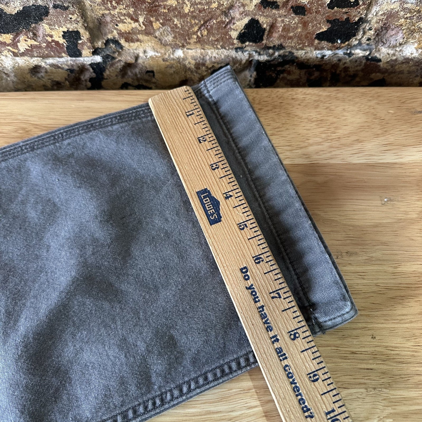 Carhartt Gray Relaxed Fit Pants Mens 36x30 rugged canvas work utility (36x28.25)