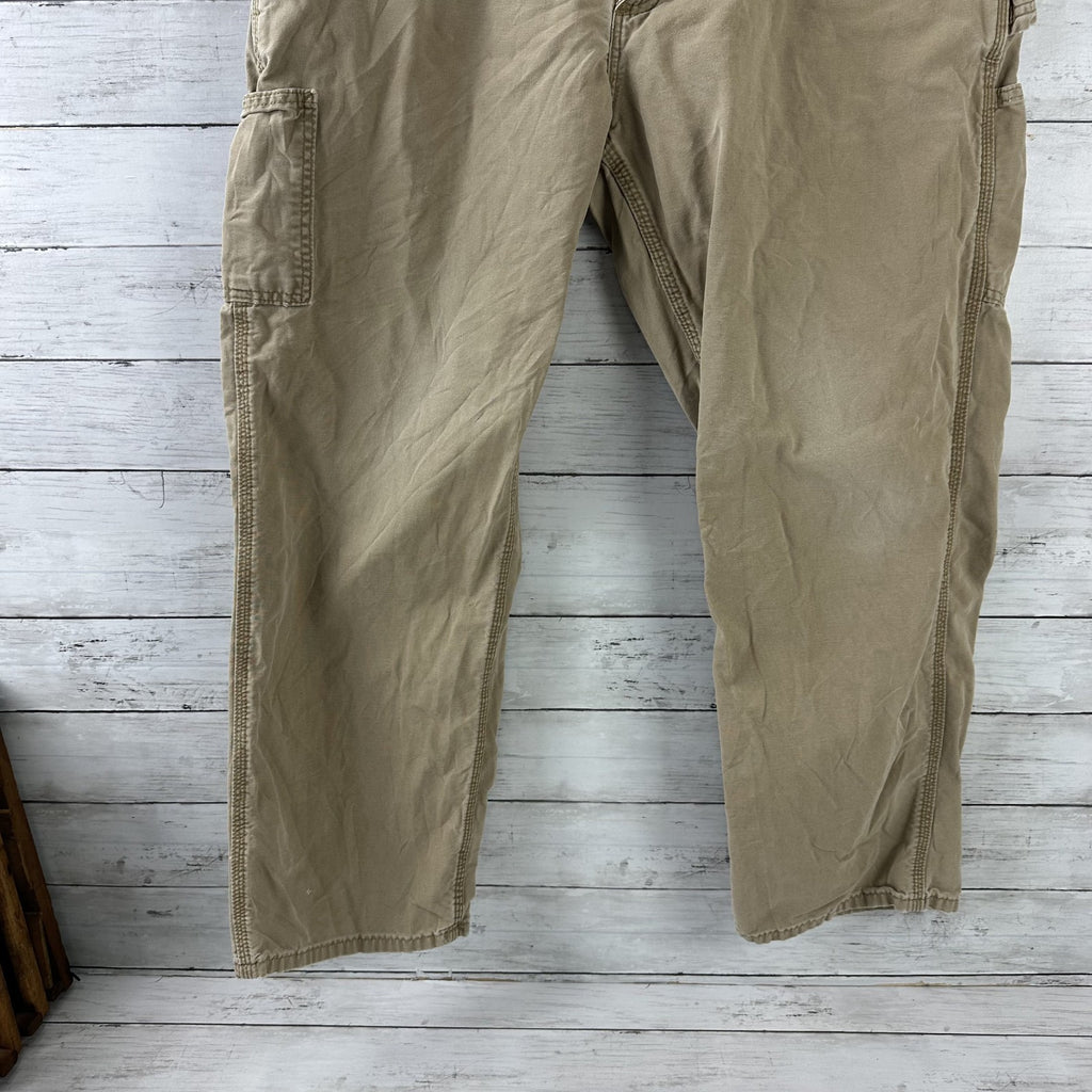 Carhartt Mens Carpenter Pants B151 DKH 38x30 brown Work Grunge utility (36x28)