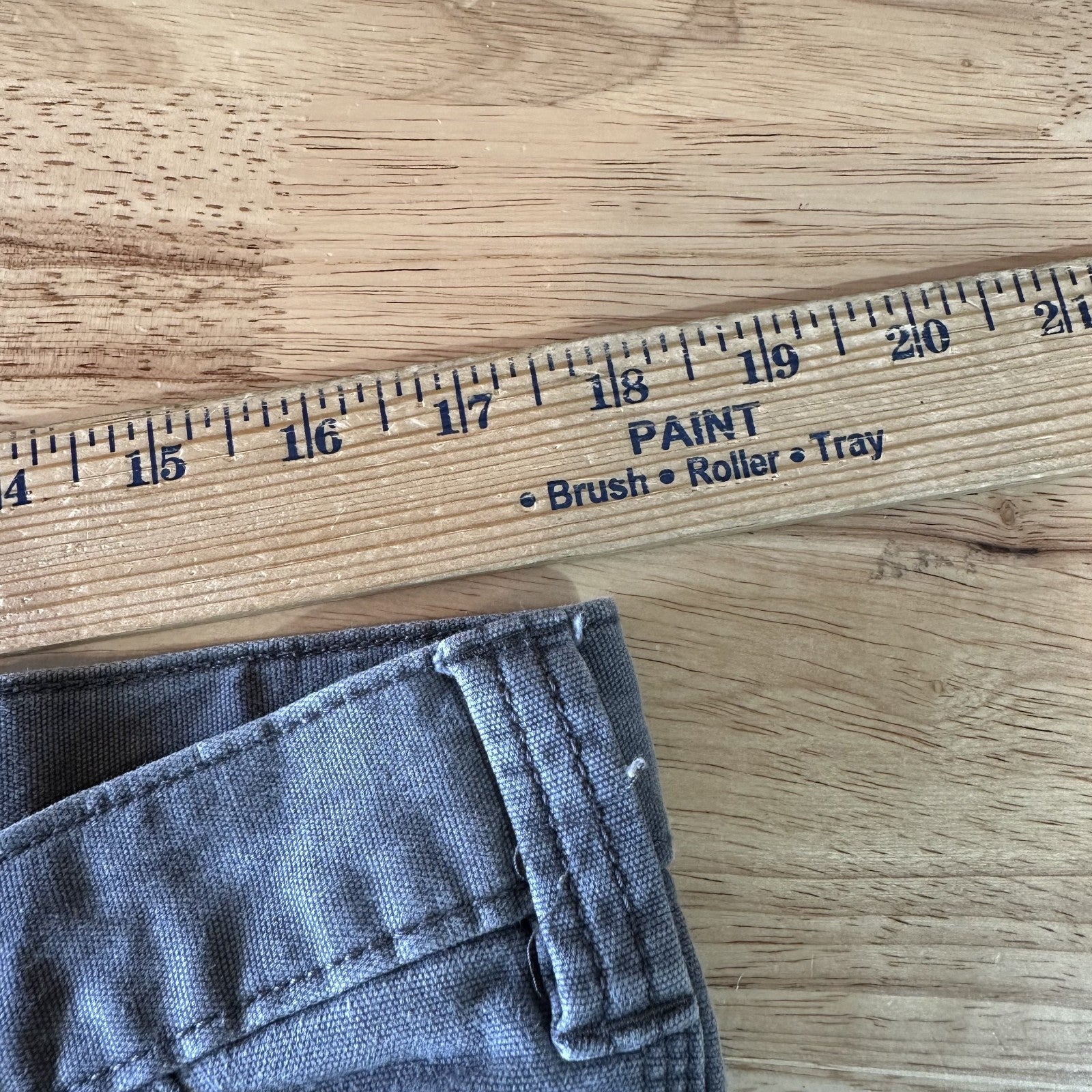 Carhartt Gray Relaxed Fit Pants Mens 36x30 rugged canvas work utility (36x28.25)