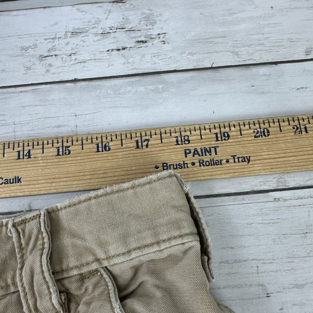 Carhartt Mens Carpenter Pants B151 DKH 38x30 brown Work Grunge utility (36x28)