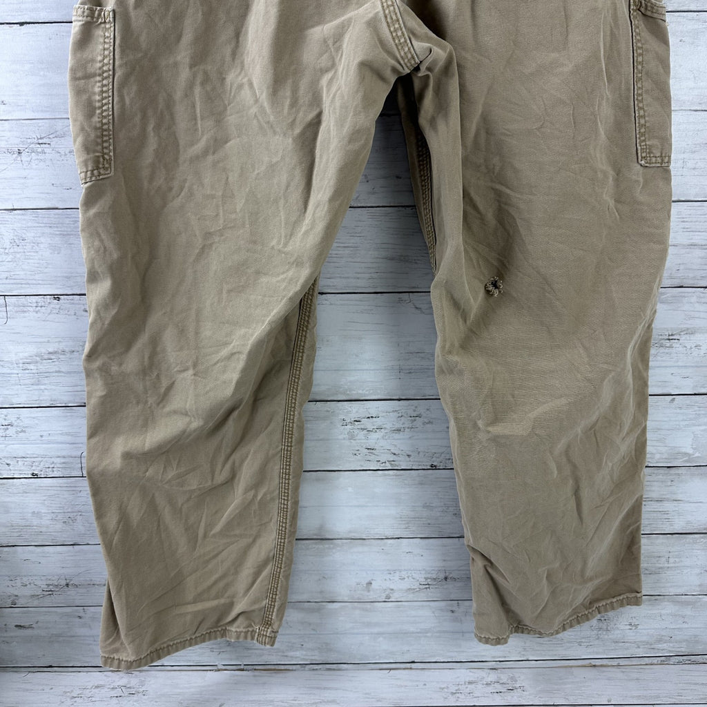 Carhartt Mens Carpenter Pants B151 DKH 38x30 brown Work Grunge utility (36x28)
