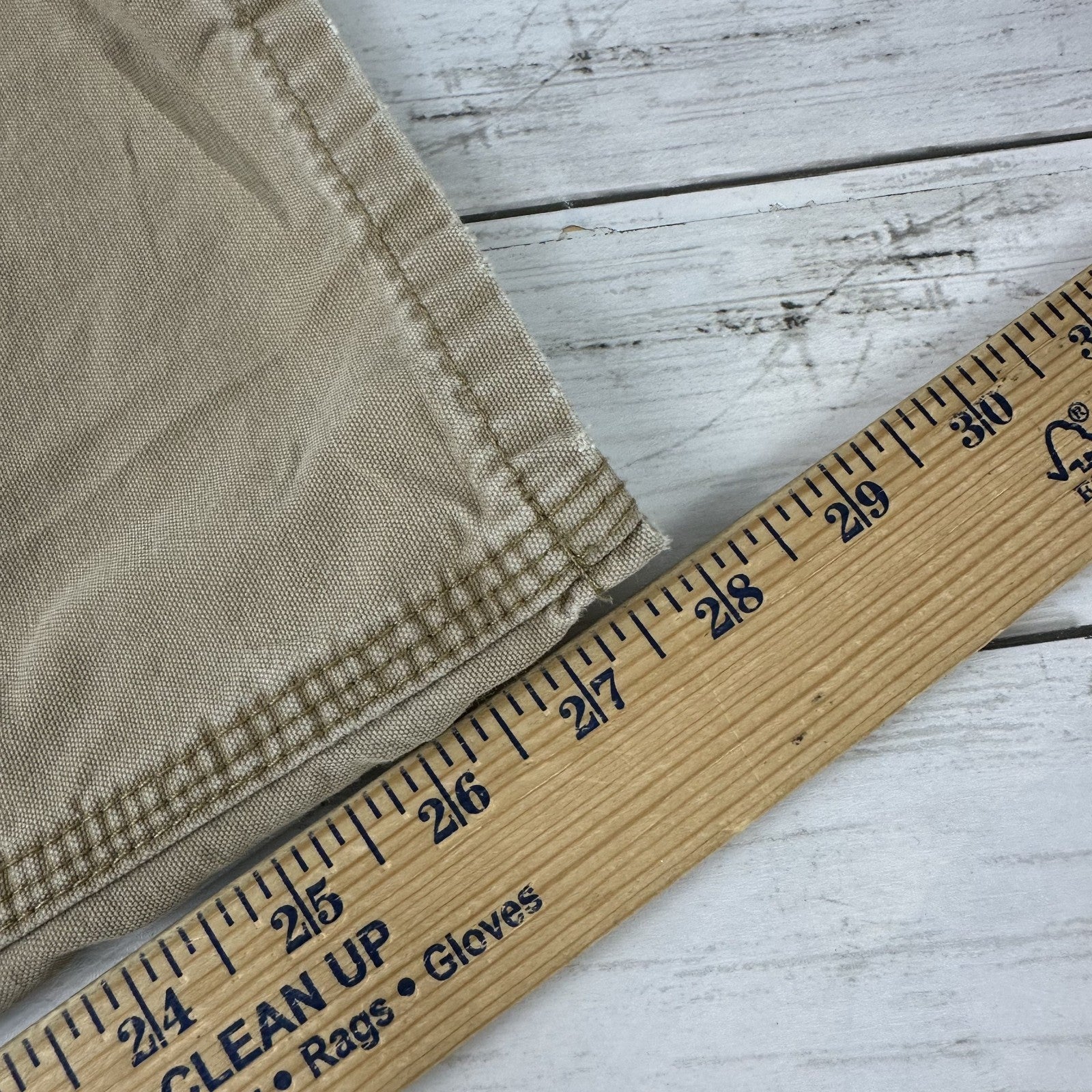 Carhartt Mens Carpenter Pants B151 DKH 38x30 brown Work Grunge utility (36x28)