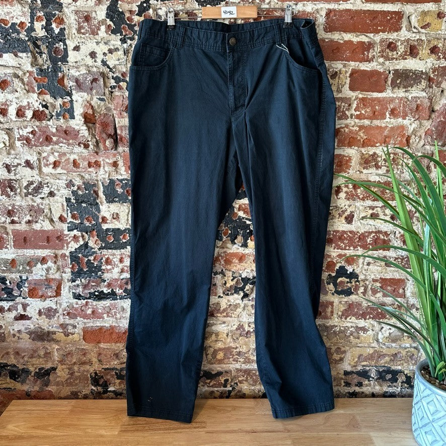 Columbia Mens 40x32 Casual Pants Black Outdoor Twill