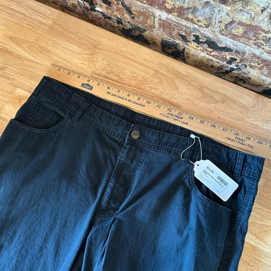 Columbia Mens 40x32 Casual Pants Black Outdoor Twill