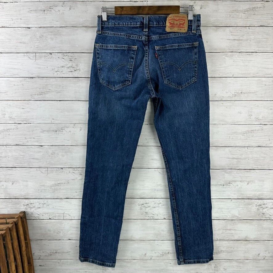 Levis Mens 511 blue Jeans 30x30 Slim Fit Denim (measures 29x29.5) Levi's