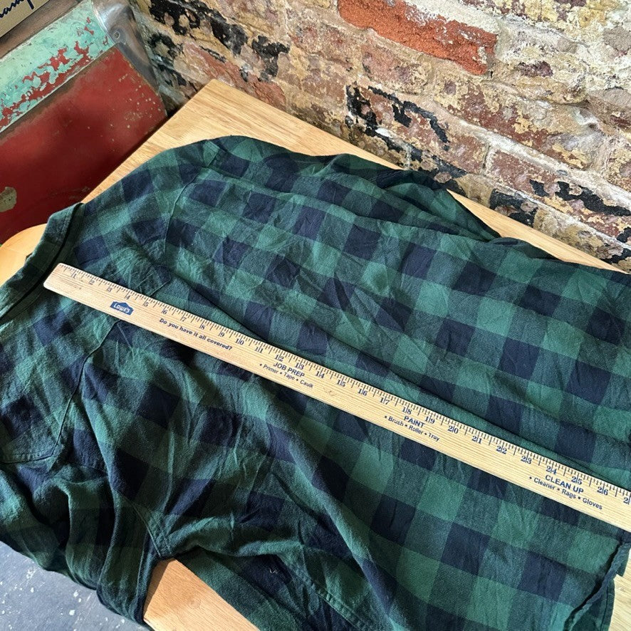 Levi's Green Plaid Button Up Shirt Men XL Long Sleeve Flannel