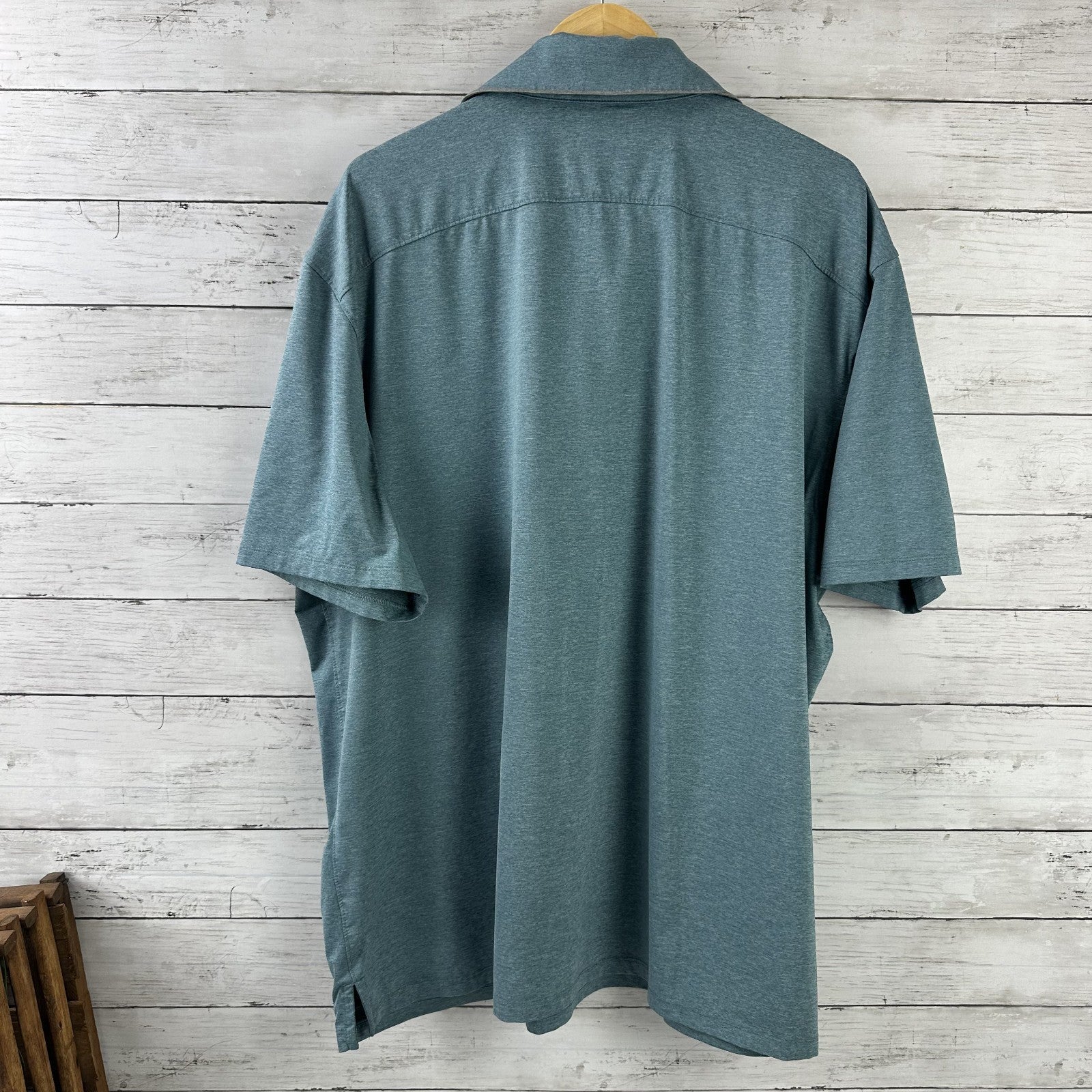 Duluth Trading Mens Blue Short Sleeve Polo Size 2XL Standard Fit