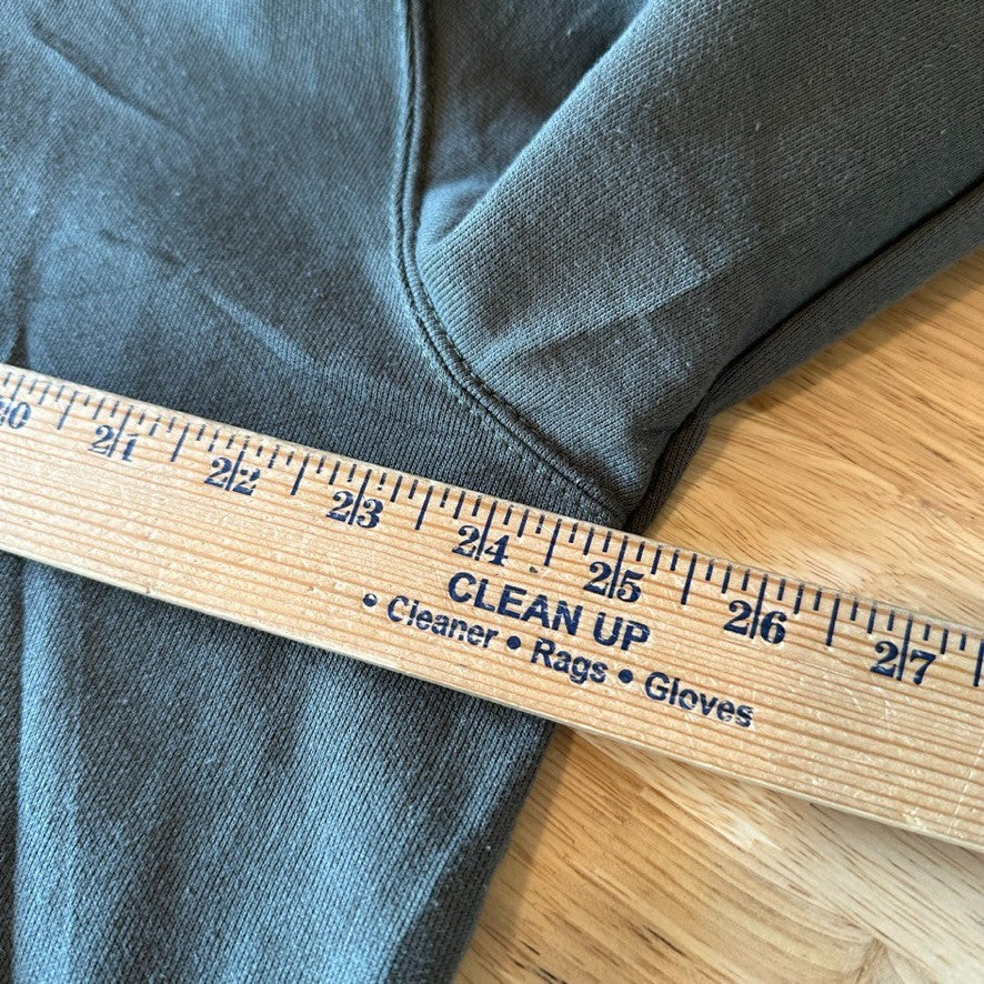 Carhartt Hoodie Full Zip Sweatshirt Green Mens Size Large Loose Fit Logo