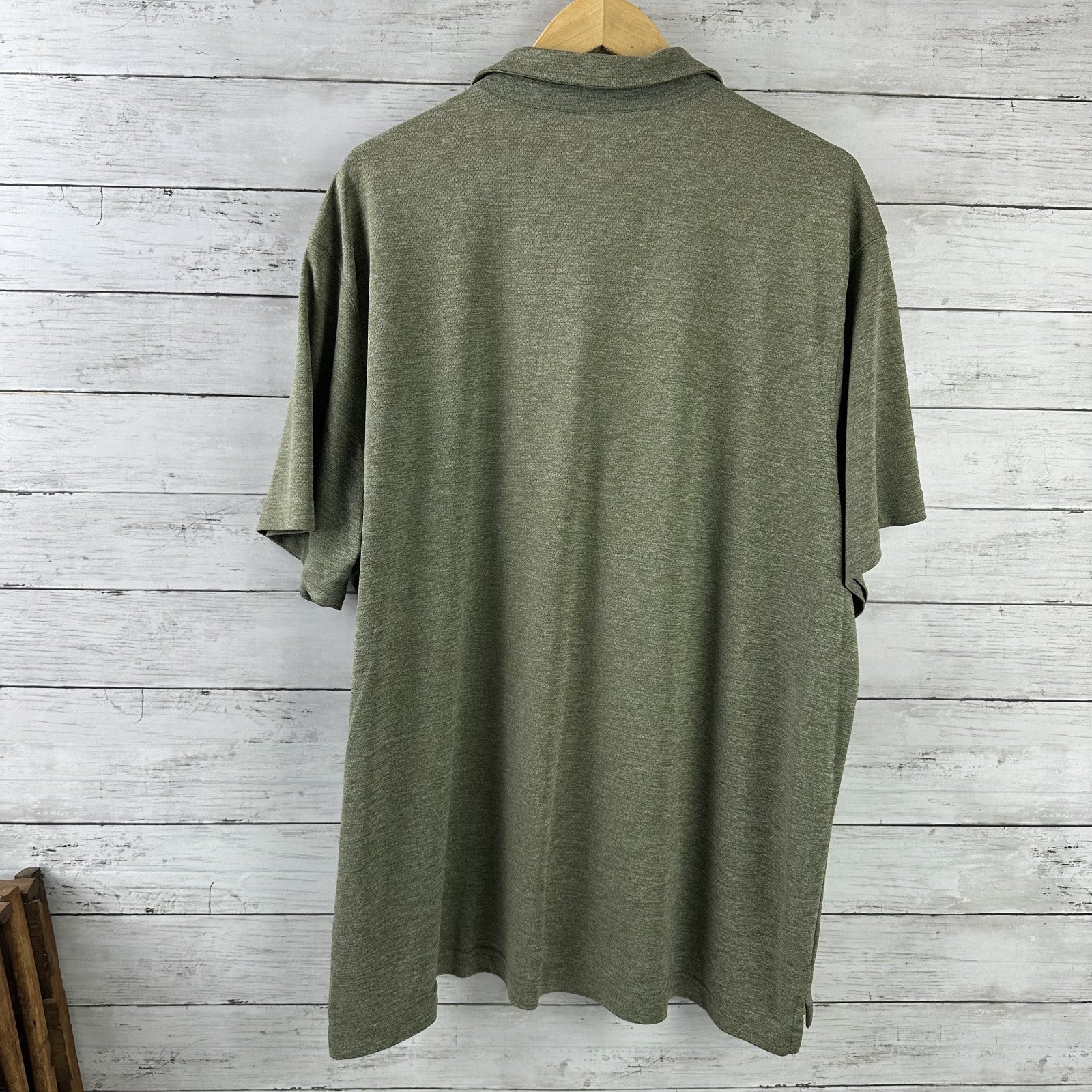 Duluth Trading Mens Green Short Sleeve Polo Size 2XL Relaxed Fit