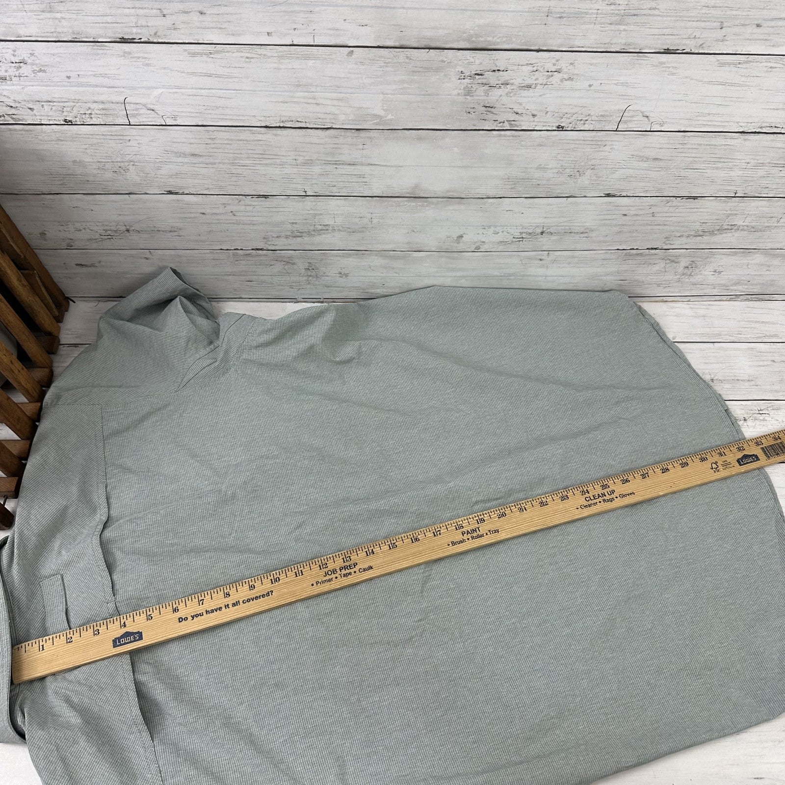 Duluth Trading Co Mens Large Short Sleeve Work Shirt Standard Fit Gray