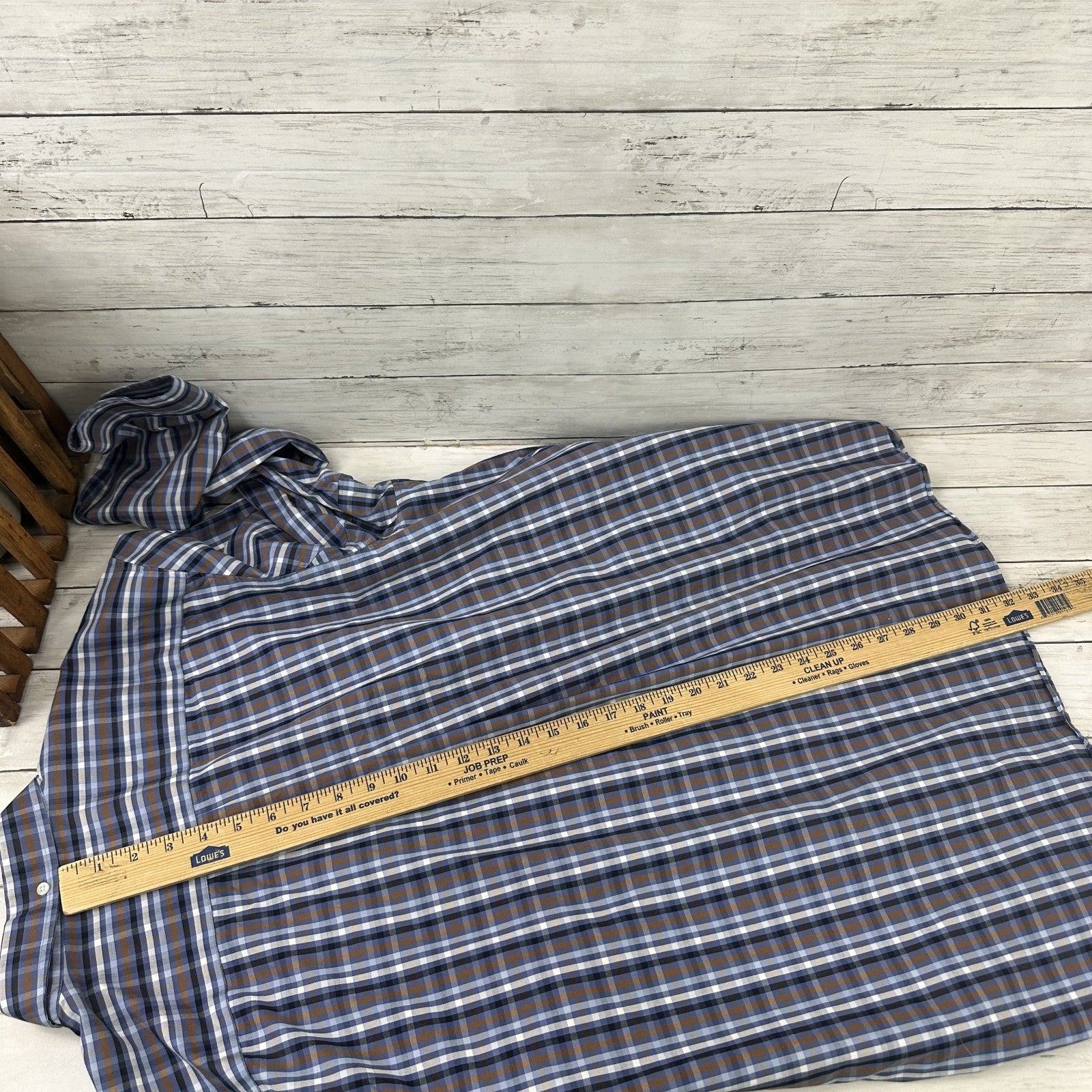 Duluth Trading Casual Button up Shirt Mens 2XL Long sleeve Blue Plaid Outdoor