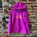 North Face Womens Large Pink logo Hoodie Sweatshirt Pullover Outdoor