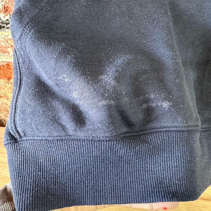 Carhartt Hoodie Sweatshirt Blue Mens Size Medium Relaxed Fit Spellout