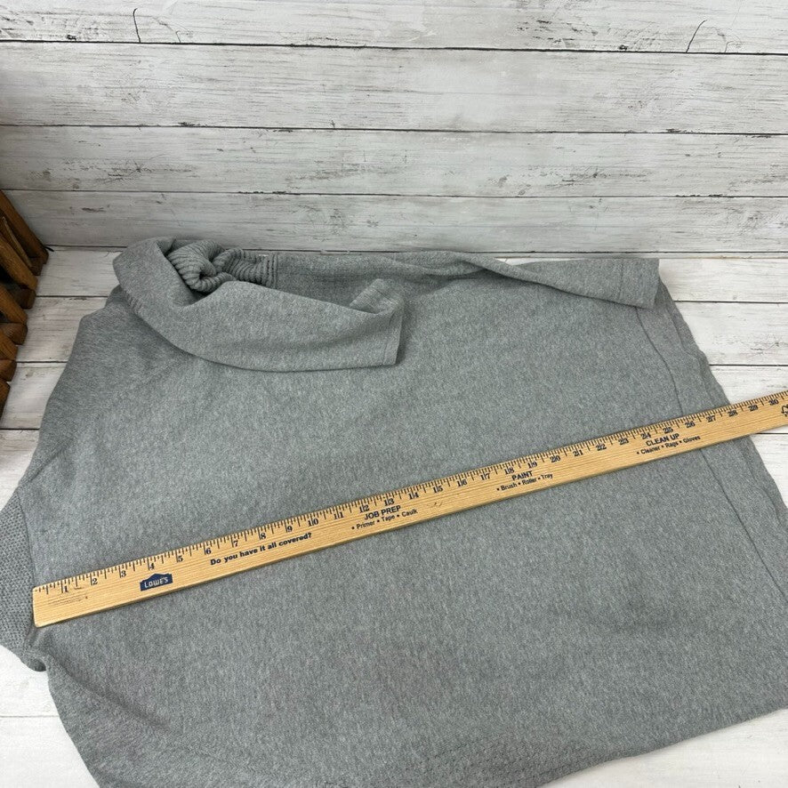 Duluth Trading Mens Large Gray 1/4 Zip Sweater Cotton Nylon
