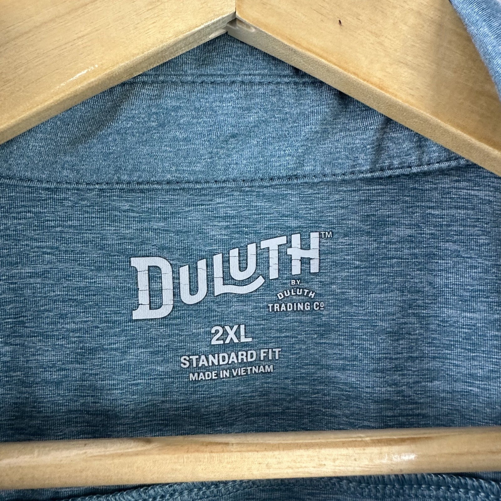 Duluth Trading Mens Blue Short Sleeve Polo Size 2XL Standard Fit
