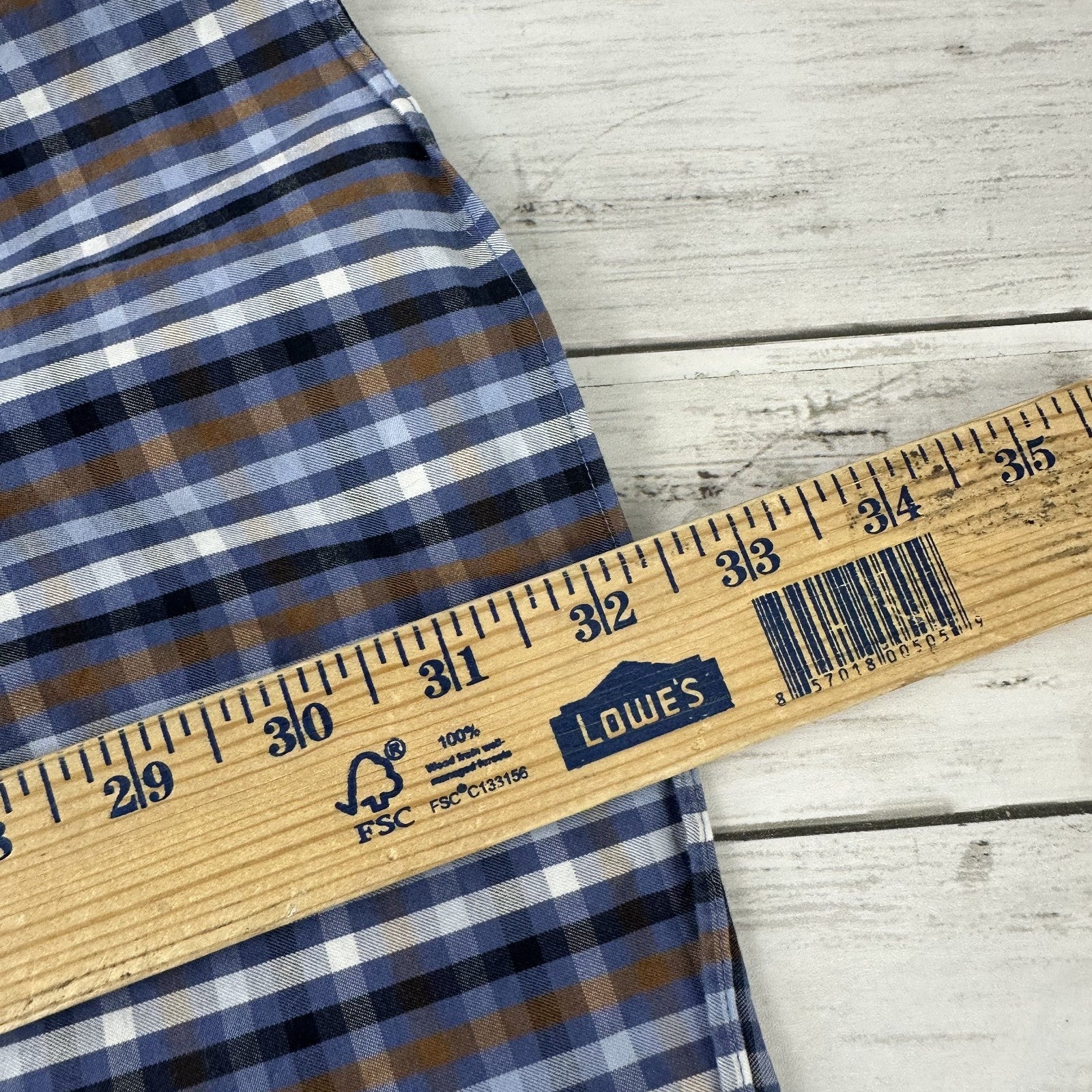 Duluth Trading Casual Button up Shirt Mens 2XL Long sleeve Blue Plaid Outdoor