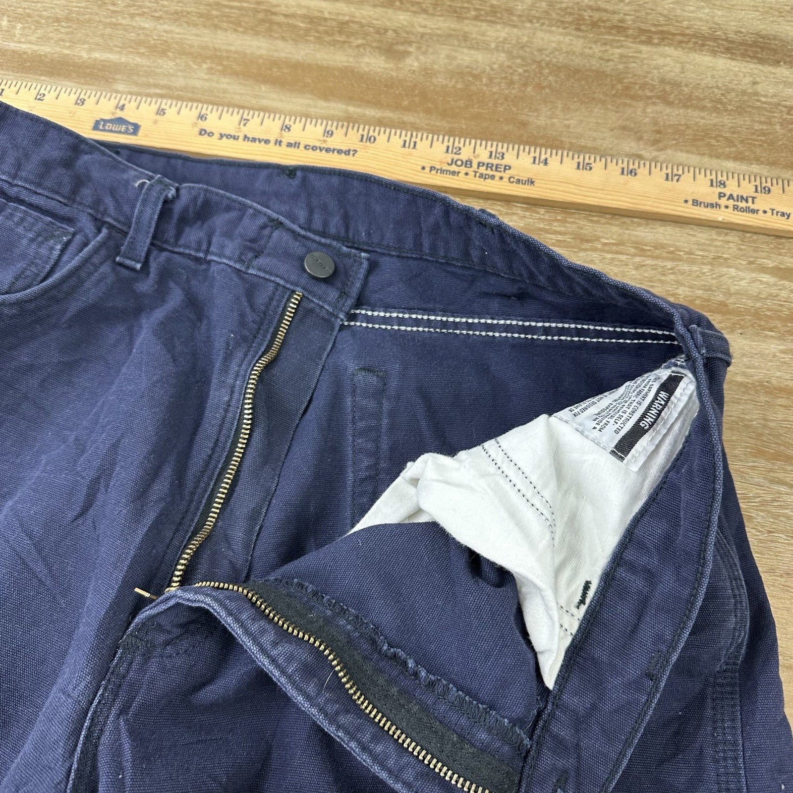 Carhartt FR FRB159 NVY Pants Mens 36x36 Blue utility Loose Fit