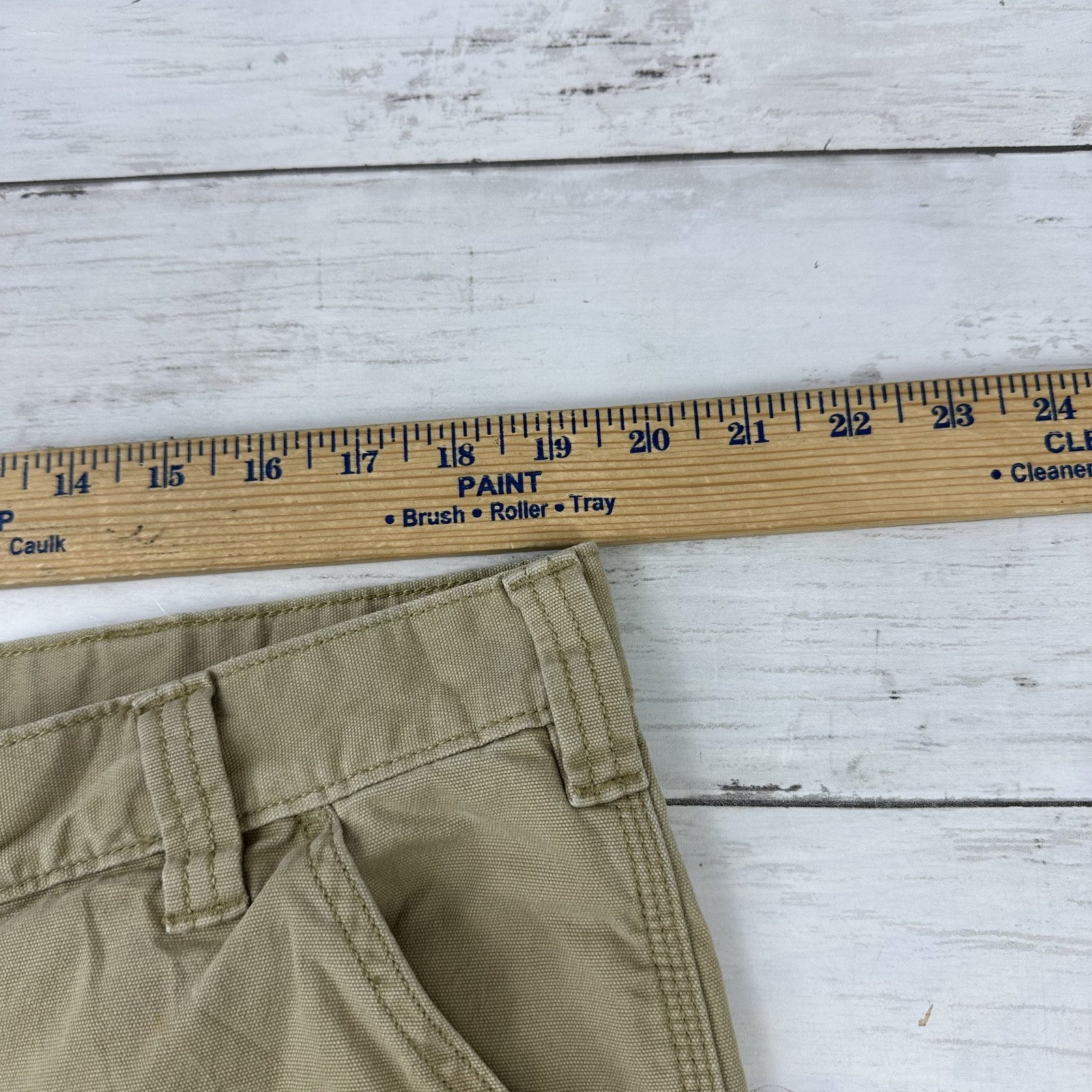 Carhartt Relaxed Fit Utility Pants Size 40x32 Tan Brown Workwear (measures 39x30