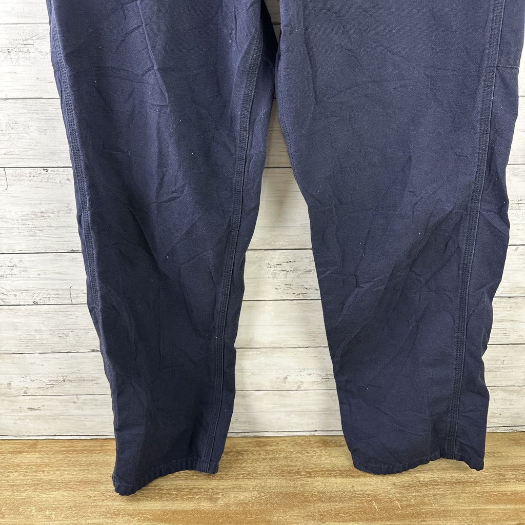 Carhartt FR FRB159 NVY Pants Mens 36x36 Blue utility Loose Fit