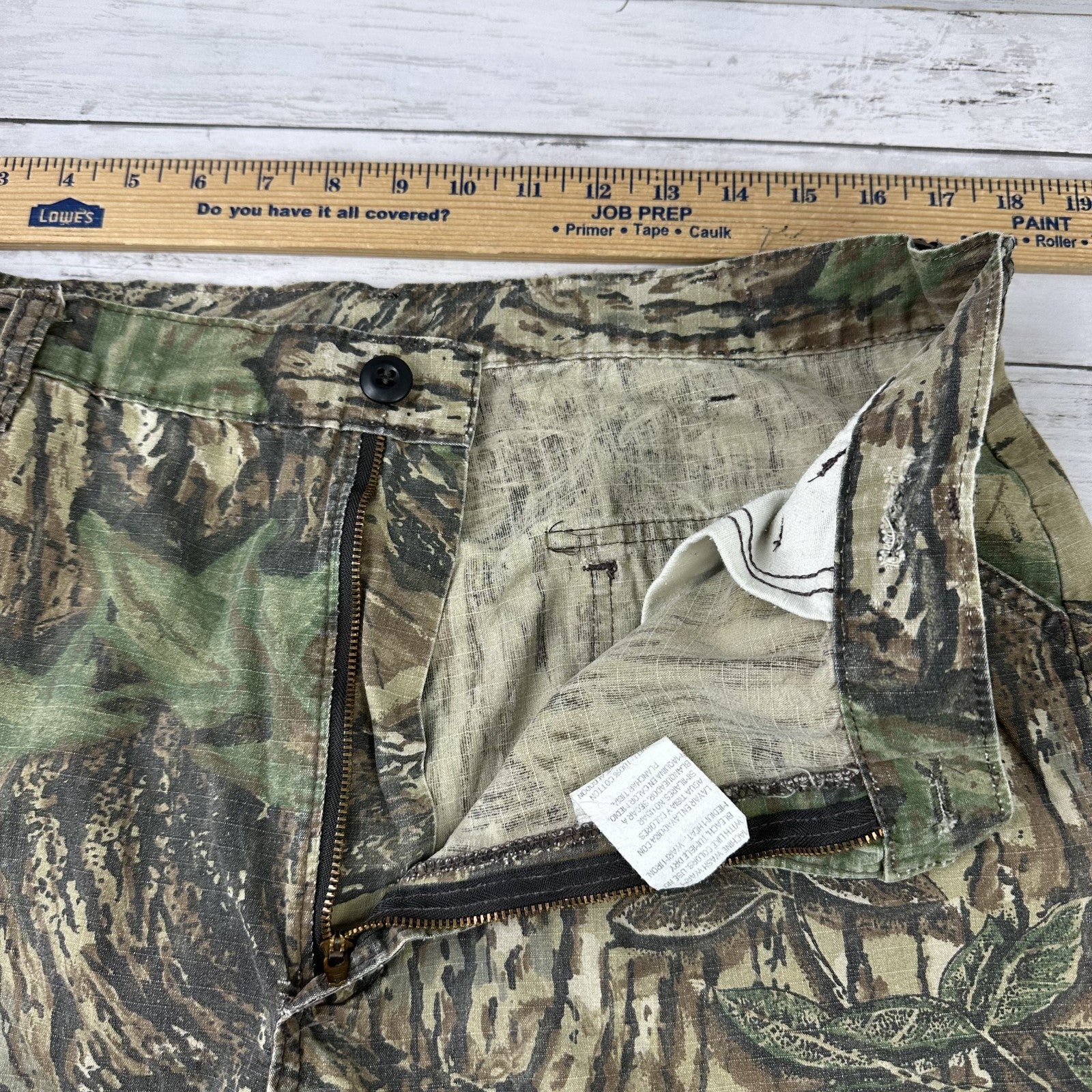 Liberty Cargo Camo Camouflage Hunting Pants Men's Large Reg 35x30 Real Tree