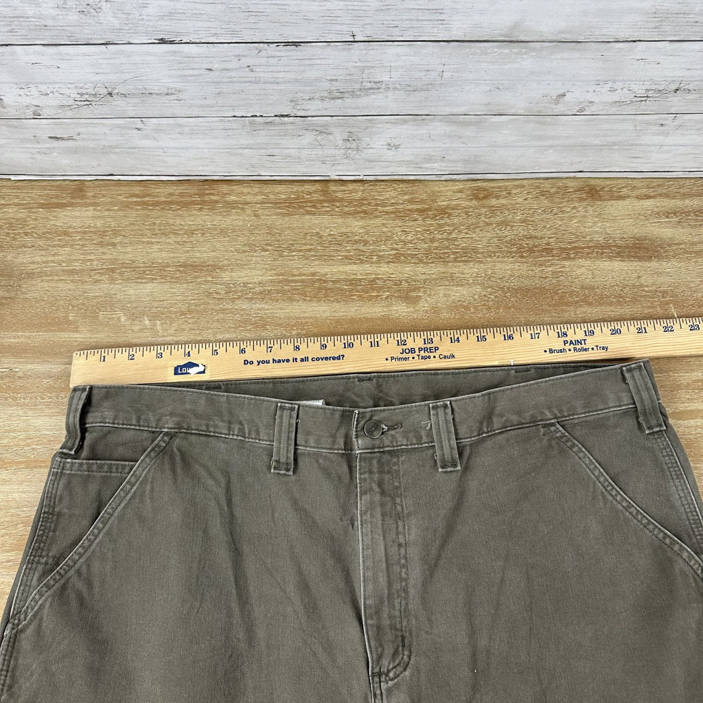 Carhartt B324 DFE Relaxed Fit Work Pants Mens 42x30 Twill Dark Coffee