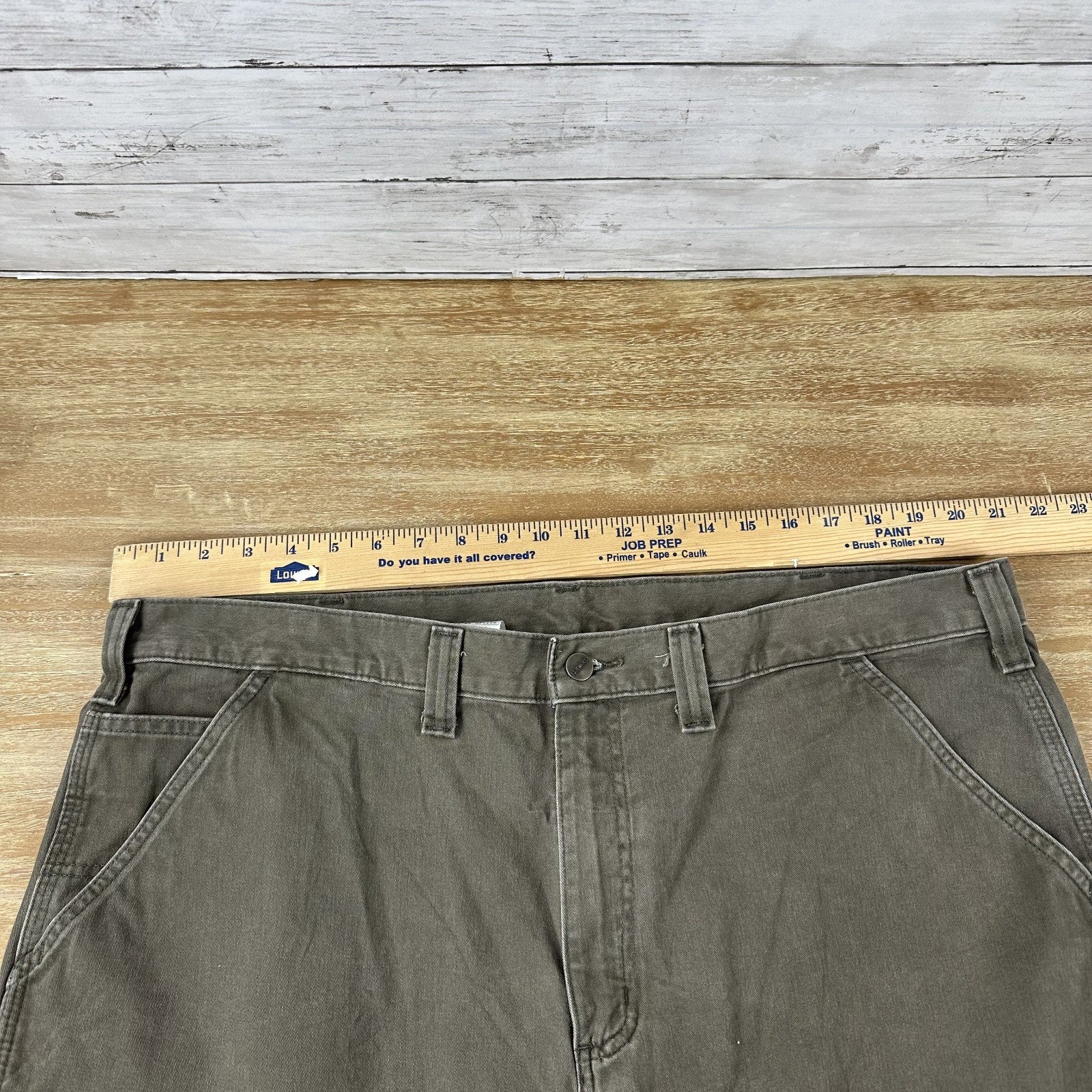 Carhartt B324 DFE Relaxed Fit Work Pants Mens 42x30 Twill Dark Coffee