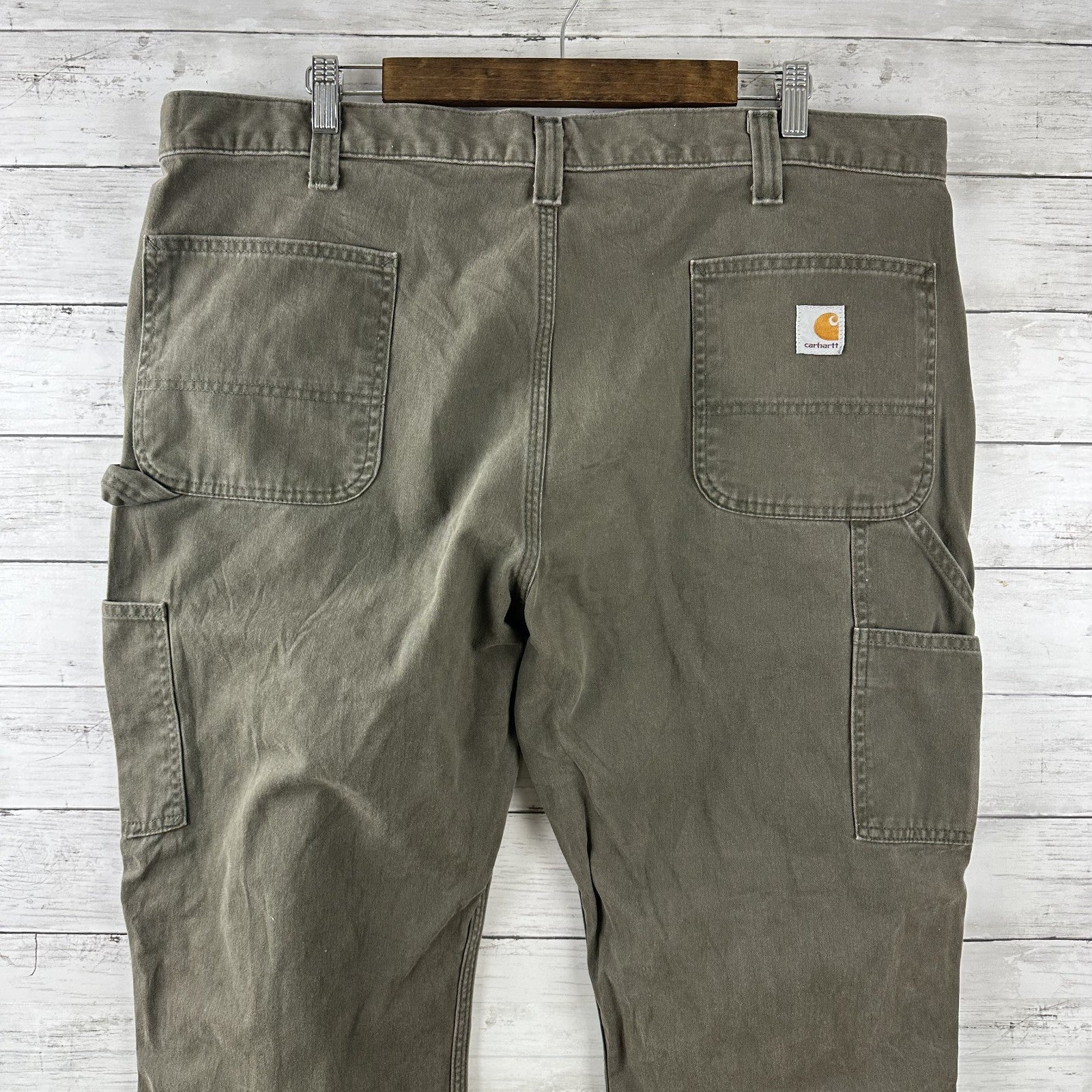Carhartt B324 DFE Relaxed Fit Work Pants Mens 42x30 Twill Dark Coffee