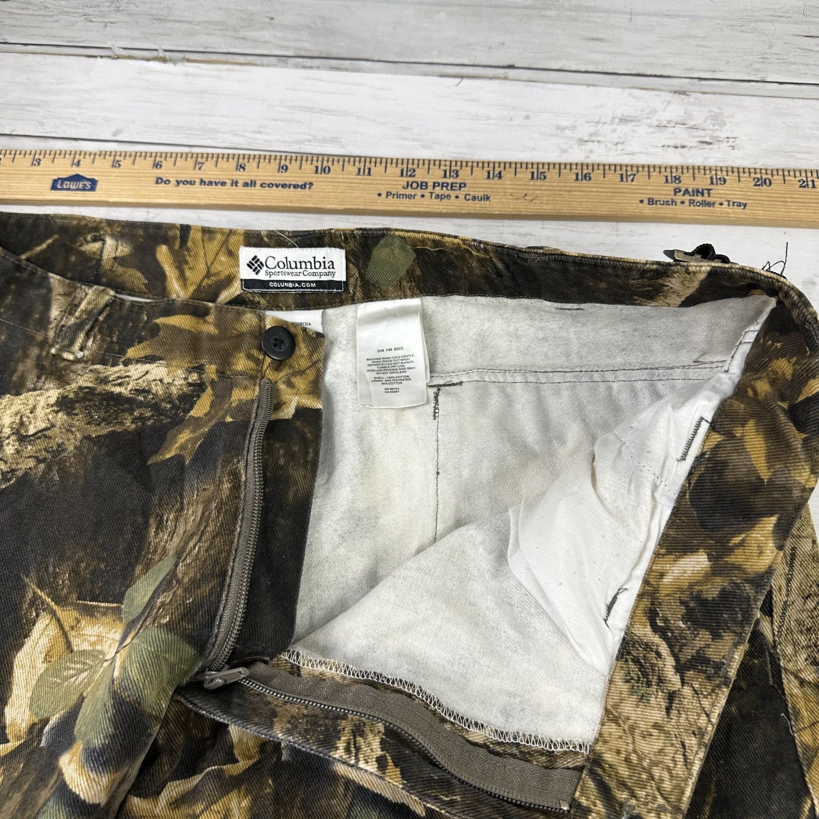 Columbia Timber Wolf Camo Cargo Hunting Pants Men’s size 36x30