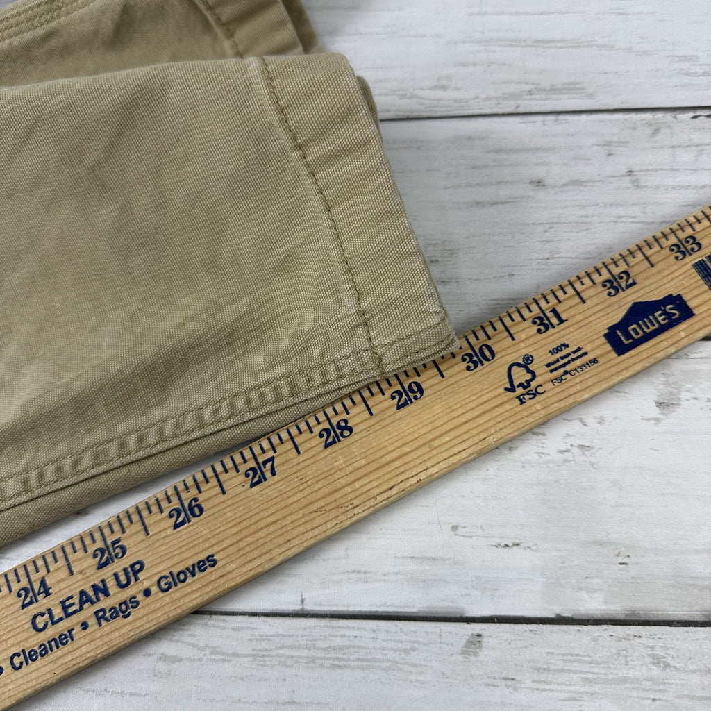 Carhartt Relaxed Fit Utility Pants Size 40x32 Tan Brown Workwear (measures 39x30