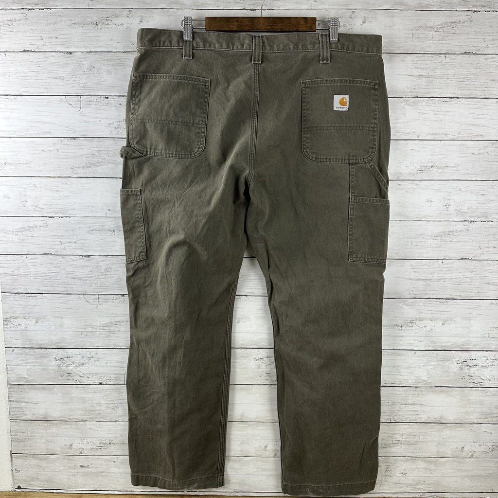 Carhartt B324 DFE Relaxed Fit Work Pants Mens 42x30 Twill Dark Coffee
