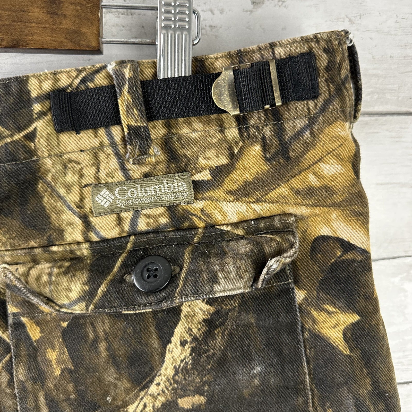 Columbia Timber Wolf Camo Cargo Hunting Pants Men’s size 36x30