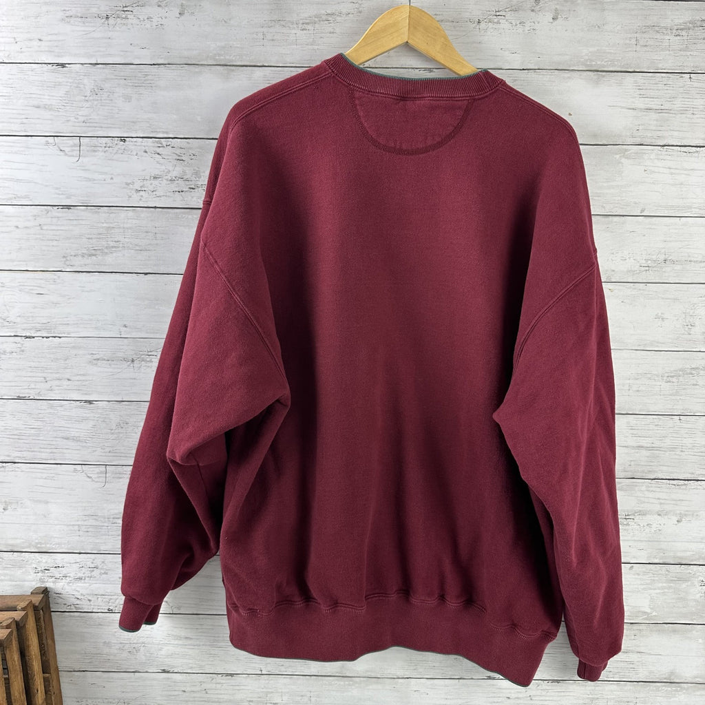 VINTAGE Golf Sweatshirt Mens XL red Crewneck 90s USA Cross creek hardscrabble