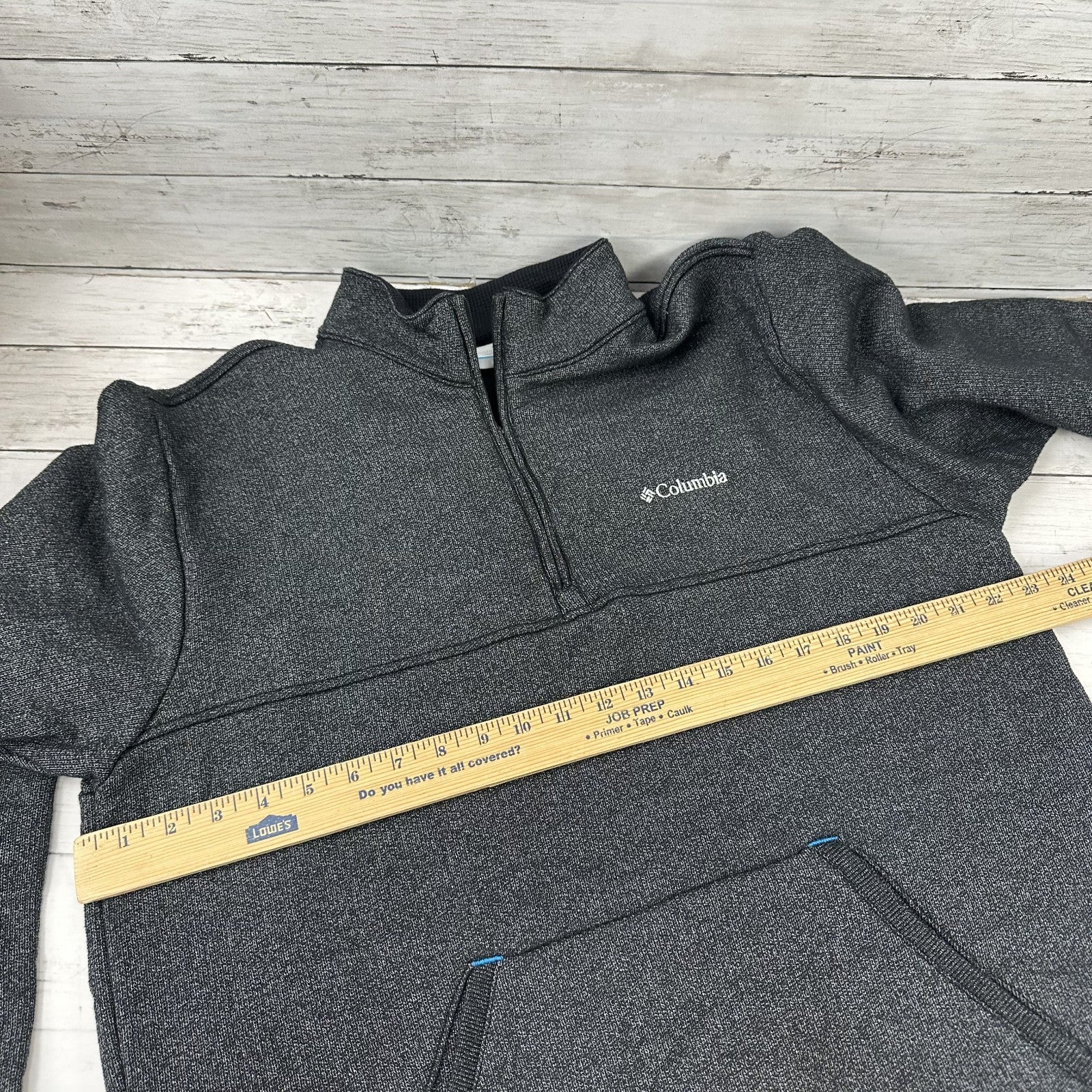 Columbia Great Hart Mountain II Men's XL 1/4 zip Sweatshirt Long Sleeve Black
