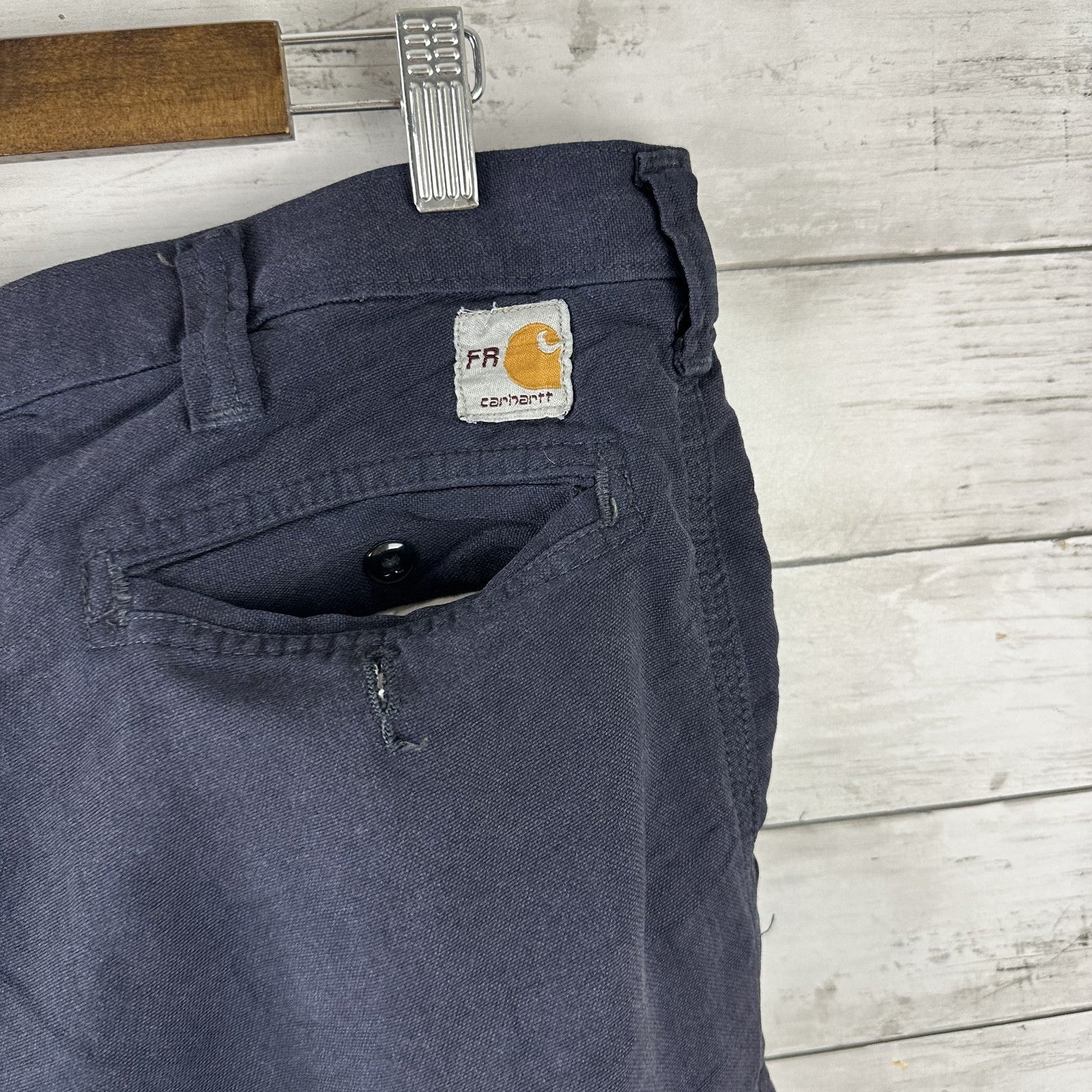 Carhartt FR Cargo Pants Mens 36x34 Blue utility 344-20 Lightweight