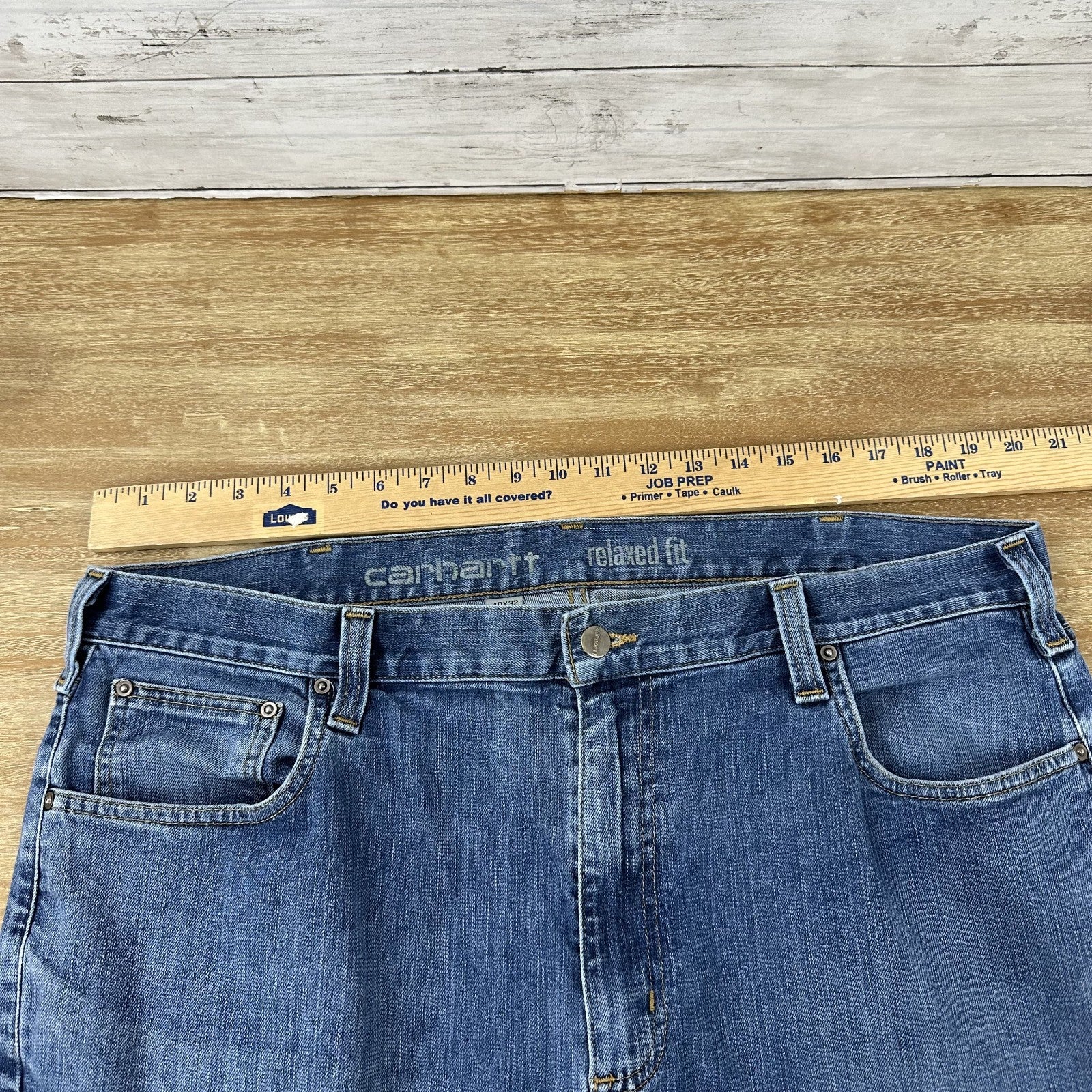 Carhartt Relaxed Fit Mens 40x32 Jeans Workwear Work rugged flex straight