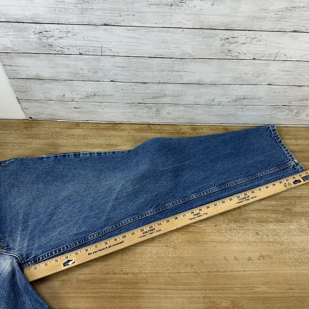 Carhartt B17 DST Jeans Mens 40x34 Blue denim workwear Work Relaxed