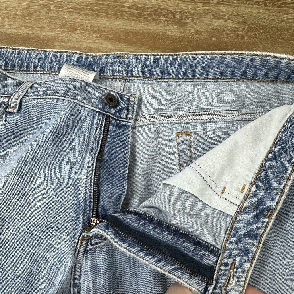 Carhartt WB050 Curvy Fit blue jeans Womens 16x30 (38x29") distressed