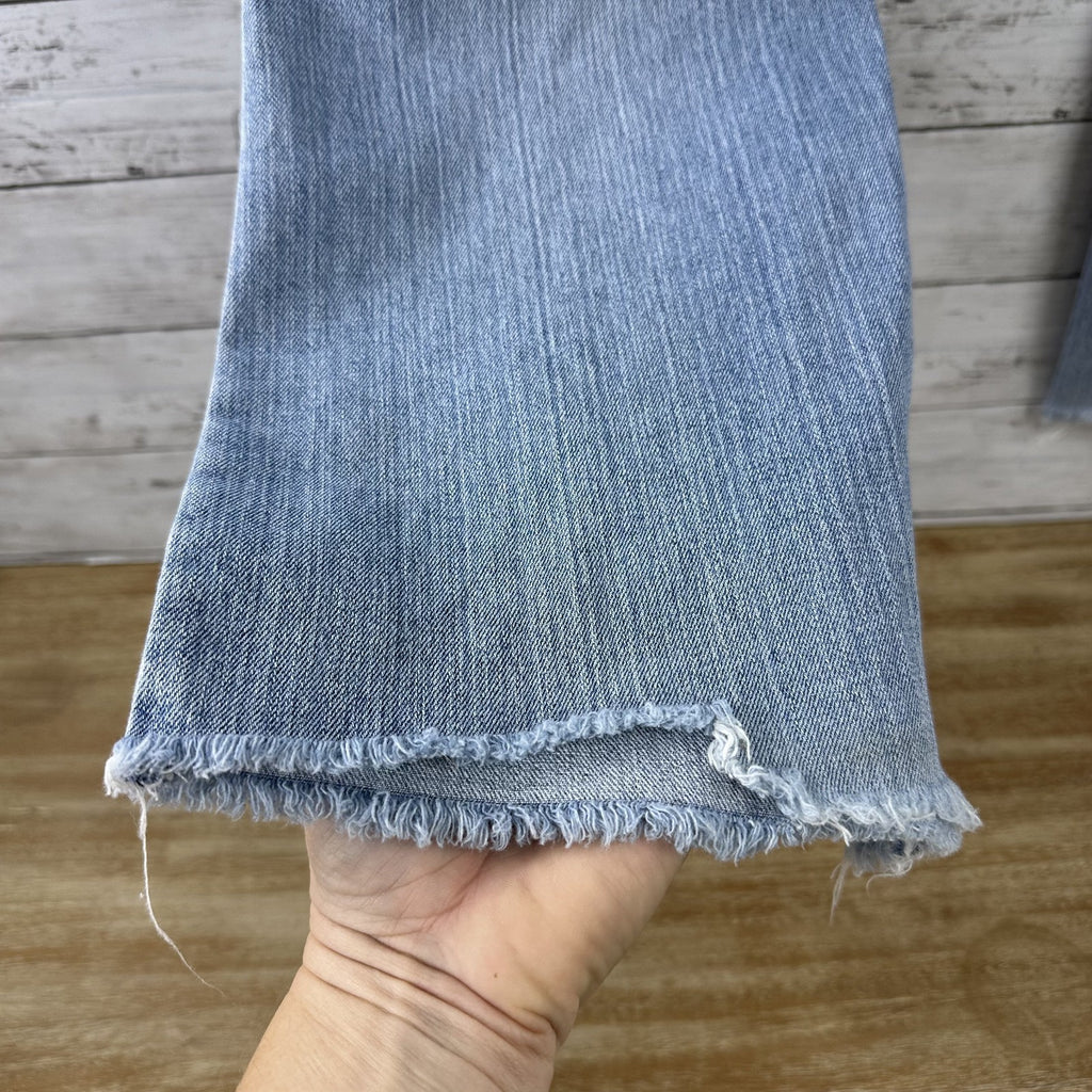 Carhartt WB050 Curvy Fit blue jeans Womens 16x30 (38x29") distressed