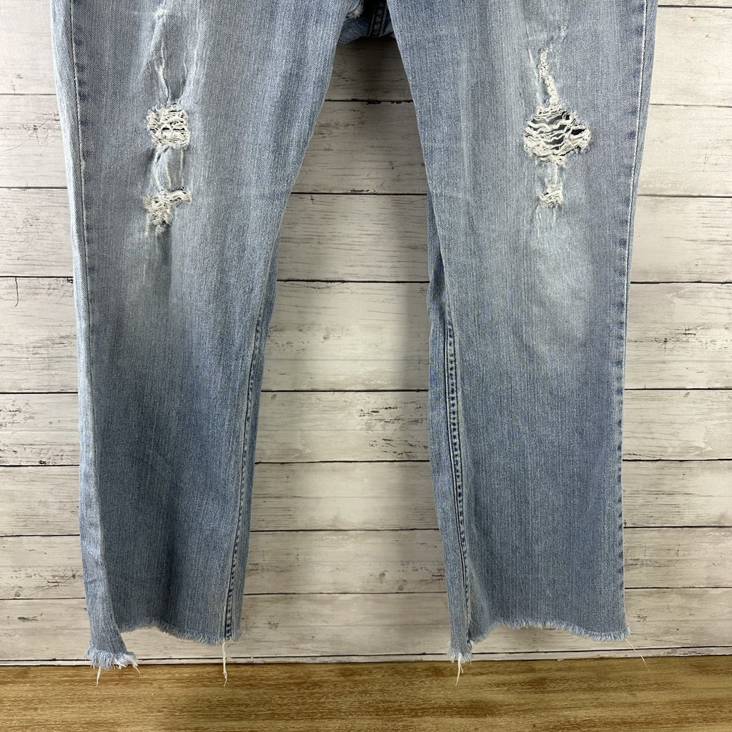 Carhartt WB050 Curvy Fit blue jeans Womens 16x30 (38x29") distressed