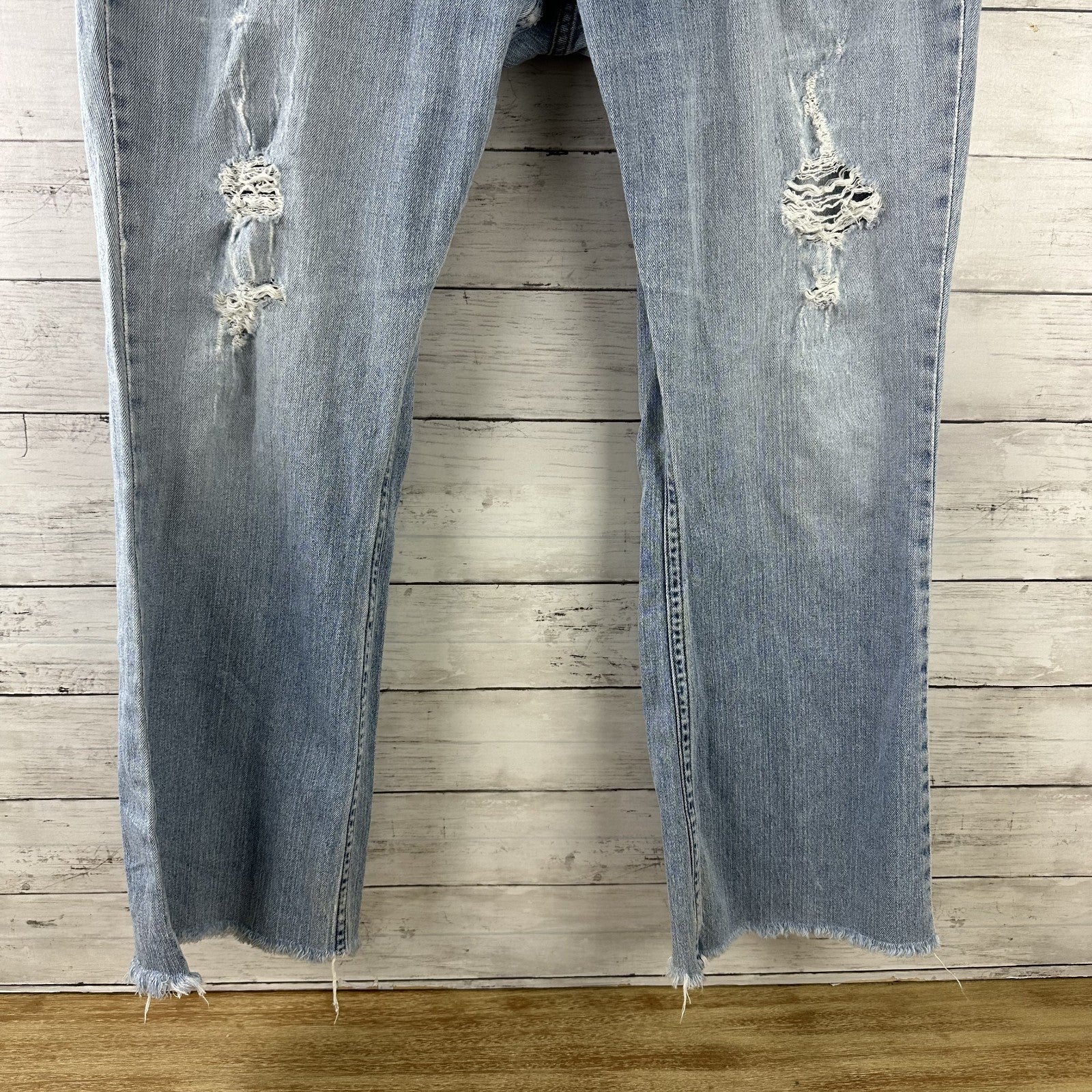 Carhartt WB050 Curvy Fit blue jeans Womens 16x30 (38x29") distressed